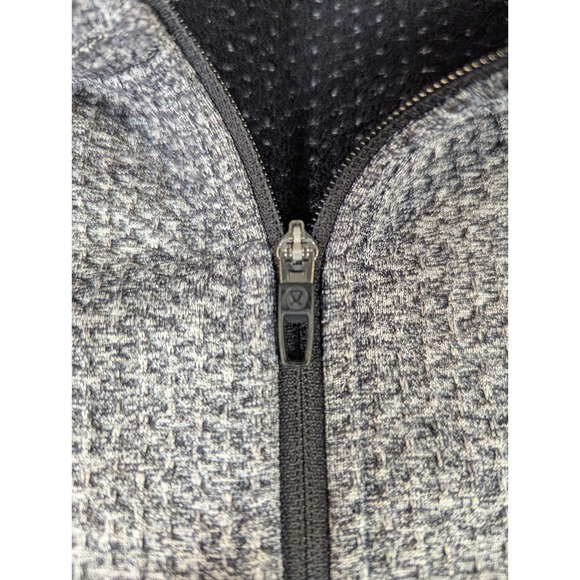 Lululemon Mens Grey Heathered Texture Quarter Zip Pullover Sweatshirt XL #2338 - Picture 6 of 11
